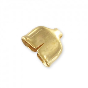 Embout pour lacet 5 mm doré à l'or fin x1