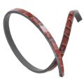 Lacet cuir 5x2.4 mm Serpent Marron x30cm