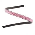 Lacet simili cuir nid d'abeille 5 mm Pink x30cm