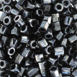 Miyuki Delica 8/0 Hex Cut DBLC0001 - Gunmetal x10g