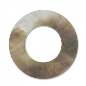 Donuts Nacre Love 22 mm Black Iris x1