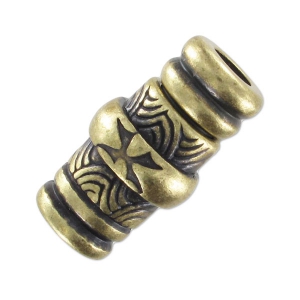 Fermoir aimanté 25x13 mm pour corde 5 mm bronze x1