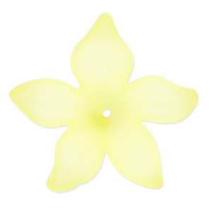 Fleur 27 mm Jaune Frosted