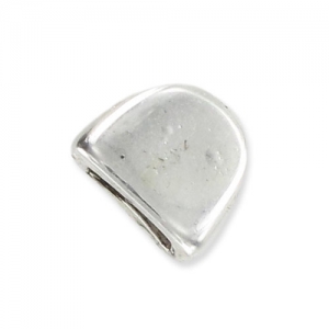 Embout arrondi pour lacet  5 mm argenté vieilli x1