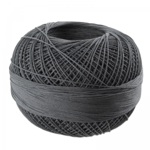 Fil de coton Lizbeth taille 40 Charcoal n°606 x274m