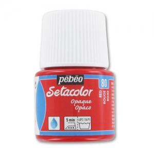 Peinture Setacolor Opaque Rouge (n°80) x45ml