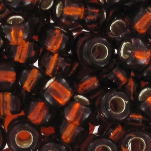 Rocaille Miyuki 8/0 5 - Silver Lined Dark Topaz x8g