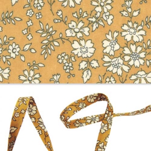 Biais en tissu Liberty - Capel - Safran x1m