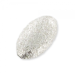 Perles olive diamantées 8x5 mm en Argent 925 x5