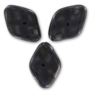 Perles torsadées nacrées 19x13 mm Black x10
