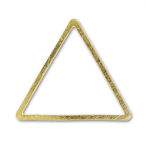 Intercalaires triangles 13 mm doré x15