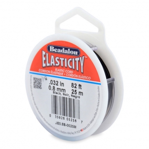 Fil élastique Elasticity 0.8 mm - Noir x25m