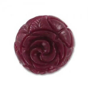 Perle synthétique rose 13 mm Prune x1