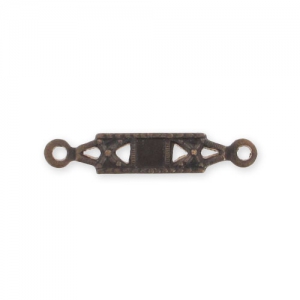 Intercalaire rectangle 18 mm en laiton naturel x1