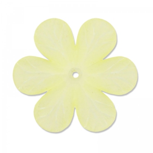 Fleur 33 mm Jaune clair Frosted