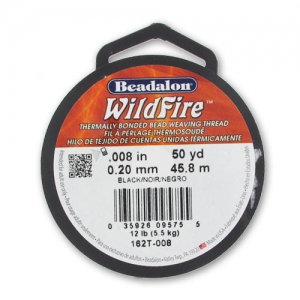 Fil nylon tressé WildFire 0.20 mm Noir x45.8 m