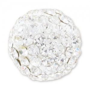 Semi-percée plasticine strass Coréen 12 mm Crystal