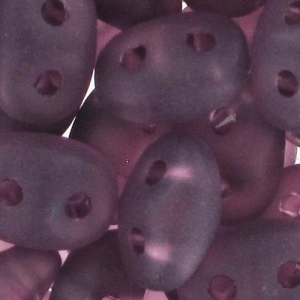 SuperDuo 2,5x5 mm Amethyst Mat x10g