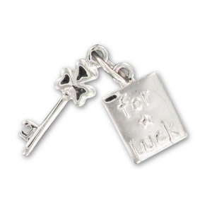 Breloque clé for luck 19 mm en Argent 925 x1