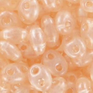Twin beads 2.5x5 mm Beige Pearl x20g