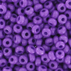 Perles rocailles Preciosa 11/0 2 mm - Violet Opaque x20g