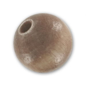 Perles rondes en bois 8 mm Taupe x20