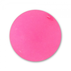 Perle ronde Polaris Dépolie 14 mm Rose Fluo x1