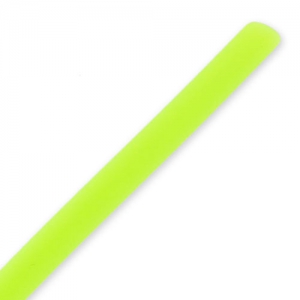 Cordon en plastique creux 4 mm Jaune Fluo x 50 cm