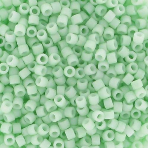 Miyuki Delica 11/0 DB1516 - Mat Opaque Light Mint x8g