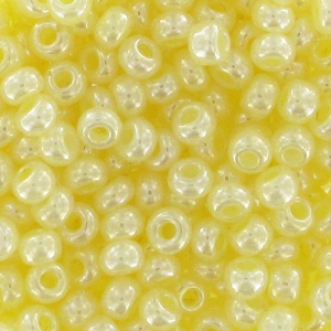 Perles rocailles Preciosa 9/0 2.5 mm - Jonquil nacré x20g