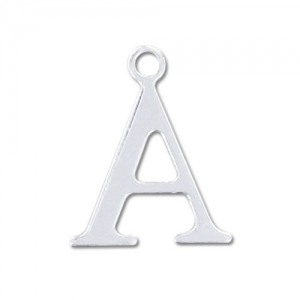 Breloque lettre A - 15 mm en Argent 925 x1