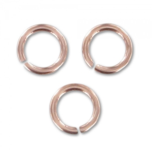 Anneaux ouverts 5x0.76 mm en Rose Gold filled (or laminé) x10