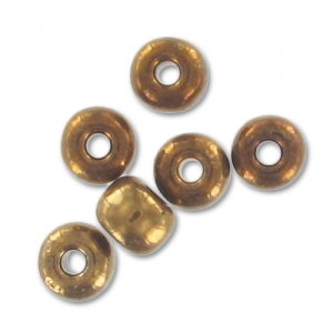 Perles rocailles Preciosa 6/0 4 mm - Cuivre Bronze x20g