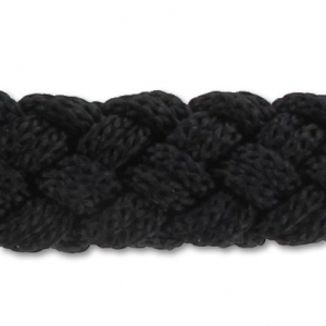 Corde tressée 15x10 mm Noir x3m
