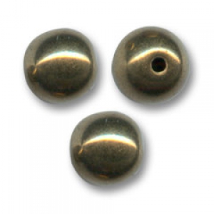 Perles en verre tchèque rondes  6 mm Gold Bronze x25