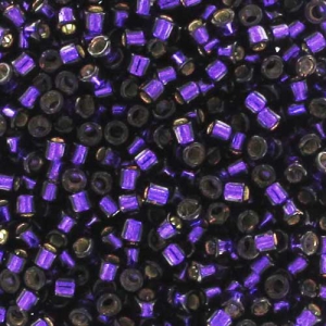 Miyuki Delica 11/0 DB0609 - Dark Purple Dyed Silver Lined  x8g