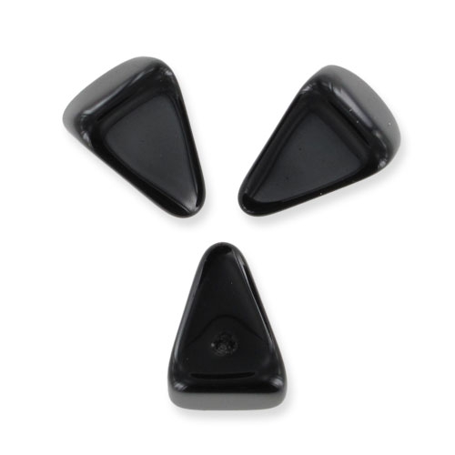 Pyramid Spikes 7x11 mm Jet x6 Perles & Co