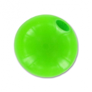 Perle en résine opaque 8 mm Vert Fluo x1