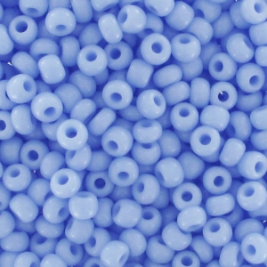 Perles rocailles Preciosa 11/0 2 mm - Bleu Pastel Opaque x20g