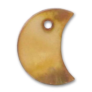 Demi-lune Nacre 13 mm Bronze x10