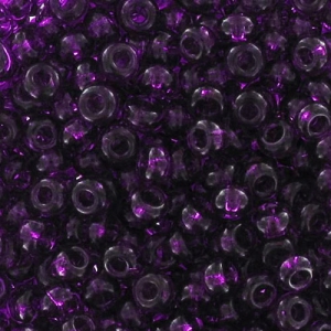 Perles rocailles Preciosa 11/0 2 mm - Dark Amethyst x20g