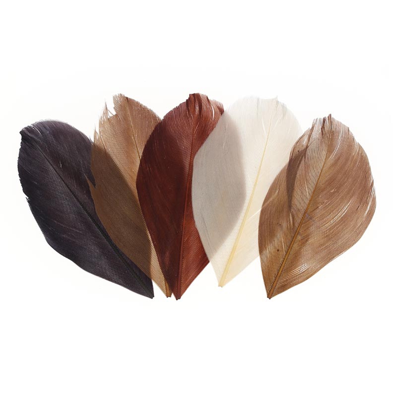 50 Plumes Bleu Camaïeu – 10 Cm – Pour Décorations, Créations DIY Et Loisirs Créatifs - 4