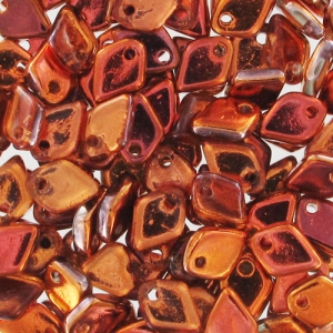 Dragon Scale Bead 1.5x5 mm Crystal Sunset x5g