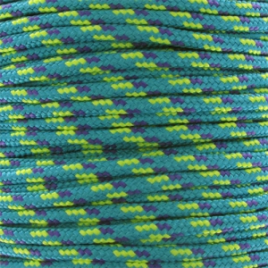 Cordon Paracorde -corde de parachute- 2 mm Turquoise/Blue x1m