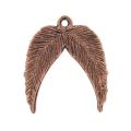 Breloque ailes d'ange 23 mm cuivré vieilli x1