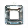 Attache pendentif 10x9 mm pour carré PureCrystal 4439 20 mm - Rhodié