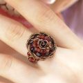 Kit Bague Miyuki Rote Rose