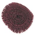 Ruban franges en suedine 28 mm Bordeaux x1,6m