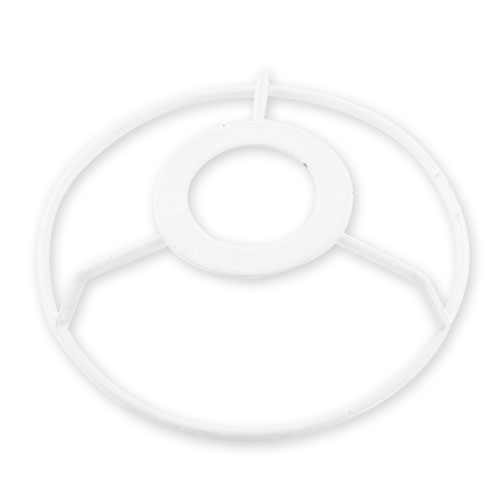 Armature Ronde blanche pour Abat-jour, Hauteur et Diam. 15 cm, Diam