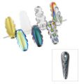 Dagues en verre dentelle 6x14 mm Crystal Pop Vitrail x25